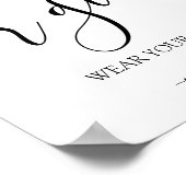 Baby shower Boy of Girl Genderspel Teken Poster (Hoek)