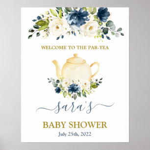 Baby shower Boy Par-Tea Welkomstteken Poster