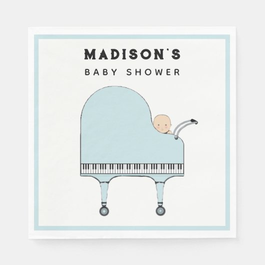 Baby shower Boy Servet (Voorkant)