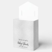 Baby shower Boy Silver Blue Bedankt Bedankdoosjes (Geopend)