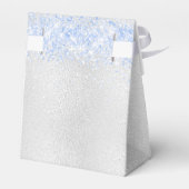 Baby shower Boy Silver Blue Bedankt Bedankdoosjes (Achterkant)