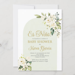 Baby shower Boy Spaans Uitnodiging