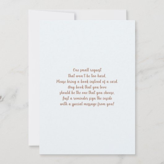 Baby shower Boy Stork Uitnodiging (Achterkant)