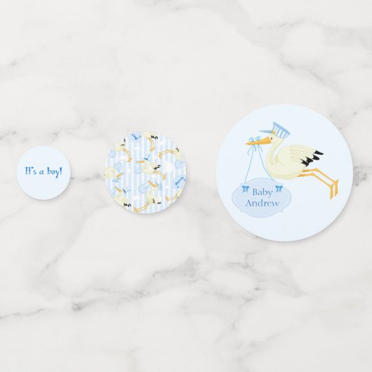 Baby shower Boy Thema Confetti (Voorkanten)