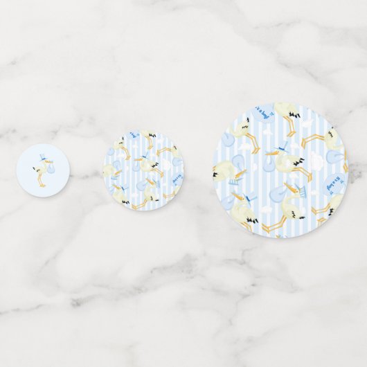 Baby shower Boy Thema Confetti (Achterkanten)