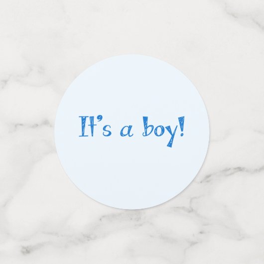 Baby shower Boy Thema Confetti (Kleine voorkant)