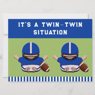 Baby shower Boy Twins Kaart