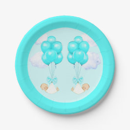Baby shower Boy Twins Papieren Bordje