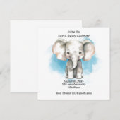 baby shower Boy-uitnodiging Save The Date (Voorkant / Achterkant)