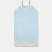 Baby Shower Boy with Adorable Pilot Teddy Bear Cadeaulabel (Achterkant)