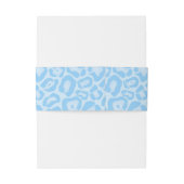 Baby shower Boys Blauw Safari Print Thema Feest Uitnodigingen Wikkel (Achterkant Voorbeeld)