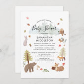 Baby shower Boys Kaart (Voorkant / Achterkant)