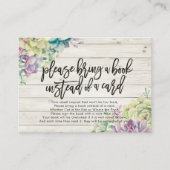 Baby shower Breng alsjeblieft een boek in plaats v Informatiekaartje (Voorkant)