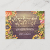 Baby shower Breng alsjeblieft een boek in plaats v Informatiekaartje (Voorkant)