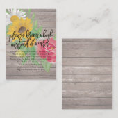 Baby shower Breng alsjeblieft een boek in plaats v Informatiekaartje (Voorkant / Achterkant)