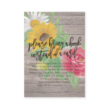 Baby shower Breng alsjeblieft een boek in plaats v