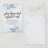 Baby shower Breng alsjeblieft een boek in plaats v Informatiekaartje (Voorkant / Achterkant)
