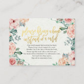 Baby shower Breng alsjeblieft een boek in plaats v Informatiekaartje (Voorkant)