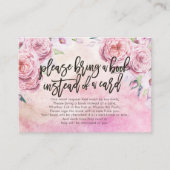Baby shower Breng alsjeblieft een boek in plaats v Informatiekaartje (Voorkant)