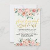 Baby shower Breng alsjeblieft een boek in plaats v Kaart (Voorkant)