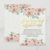 Baby shower Breng alsjeblieft een boek in plaats v Kaart (Voorkant / Achterkant)