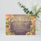 Baby shower Breng alsjeblieft een boek in plaats v Kaart (Staand voorkant)