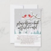 Baby shower Breng alsjeblieft een boek in plaats v Kaart (Voorkant)