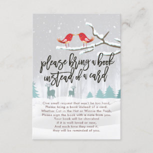 Baby shower Breng alsjeblieft een boek in plaats v Kaart