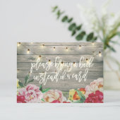 Baby shower Breng alsjeblieft een boek in plaats v Kaart (Staand voorkant)