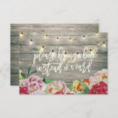 Baby shower Breng alsjeblieft een boek in plaats v Kaart (Voorkant / Achterkant)