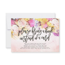 Baby shower Breng alsjeblieft een boek in plaats v