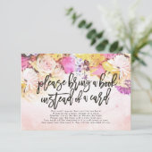 Baby shower Breng alsjeblieft een boek in plaats v Kaart (Staand voorkant)