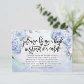 Baby shower Breng alsjeblieft een boek in plaats v Kaart (Staand voorkant)