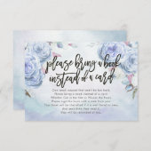 Baby shower Breng alsjeblieft een boek in plaats v Kaart (Voorkant / Achterkant)