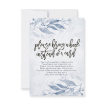 Baby shower Breng alsjeblieft een boek in plaats v