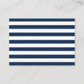 Baby shower Breng een Blauwe Stripes Invoegen van Informatiekaartje (Achterkant)