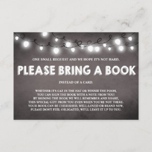 baby shower Breng een boekenkaart naar Rustische l Kaart