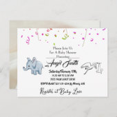 Baby shower Briefkaart (Voorkant / Achterkant)