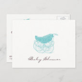 Baby shower Briefkaart (Voorkant / Achterkant)