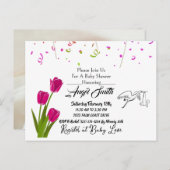 Baby shower briefkaart (Voorkant / Achterkant)