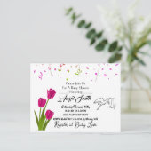 Baby shower briefkaart (Staand voorkant)