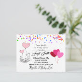 Baby shower briefkaart (Staand voorkant)