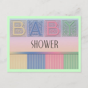 Baby shower Briefkaart
