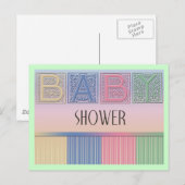 Baby shower Briefkaart (Voorkant / Achterkant)