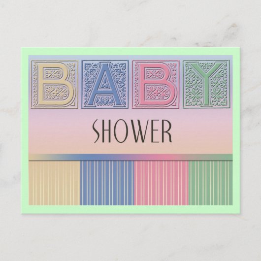 Baby shower Briefkaart (Voorkant)