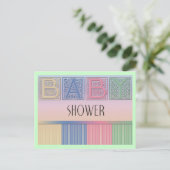 Baby shower Briefkaart (Staand voorkant)