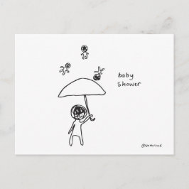 baby shower briefkaart