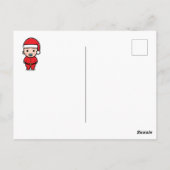 BABY SHOWER | Briefkaart Baby Santa Claus Candy Ca (Achterkant)