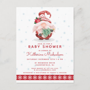BABY SHOWER Briefkaart met kerstcadeaus voor ker