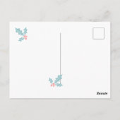 BABY SHOWER | Briefkaart Moeder der & Snowflakes (Achterkant)